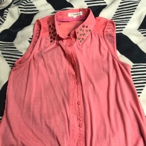 Rewind collared tank blouse